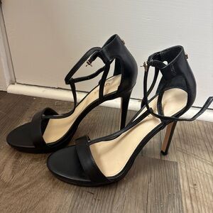 Guess Black Strappy Formal Stiletto Heels